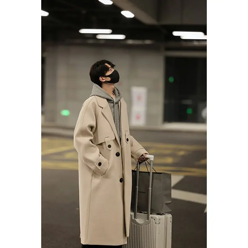 

Мужской свитер из смесовой шерсти с V-образным вырезом, вязаный косами, в полоску, с вышивкой, съемный, из текстурированного флиса, с замшевым волнообразным краем, теплый, уютный