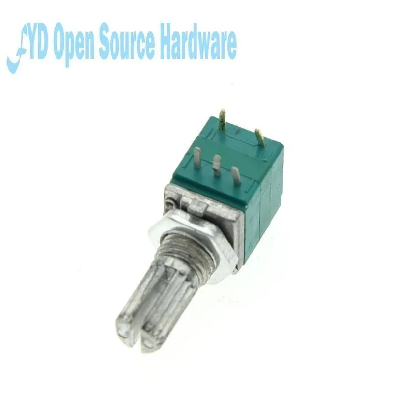 10pcs 5pin RV097NS single linked B5K B10K B20K B50K B100K B500K Turn Knurled Shaft Single Linear Rotary potentiometer