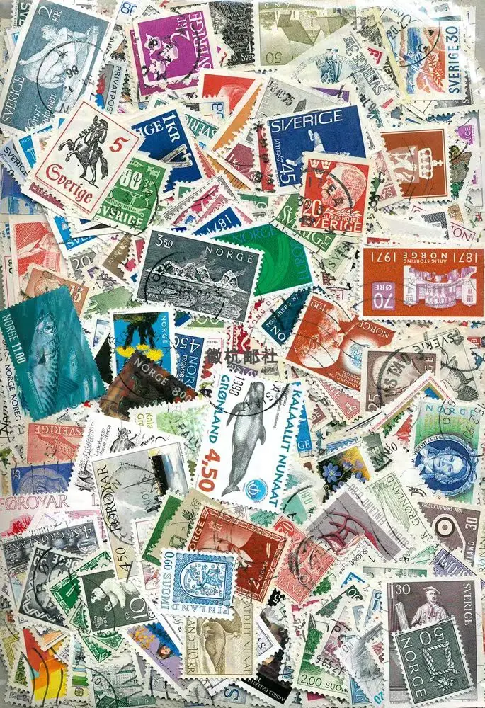 300 verschiedene Briefmarken zum Sammeln, echte gestempelte Briefmarken mit verschiedenen Themen, Retro-Sammelmaterial für Briefmarken, Sammlungsmaterial für Scrapbook – Detail 4