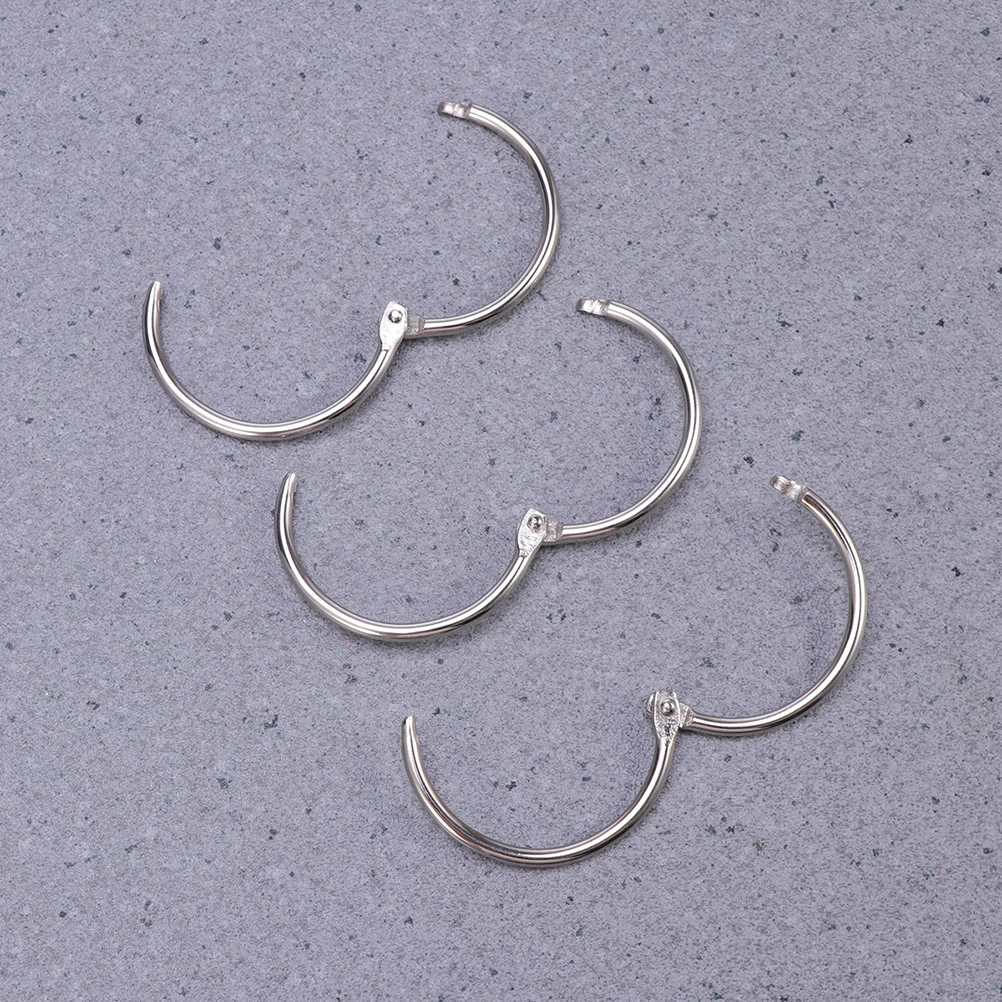 

100pcs Stainless Steel Binding Rings 25Mm Inner 30Mm Outer Diameter For Diy Jewelry Craft Projects Connective Rings Opening