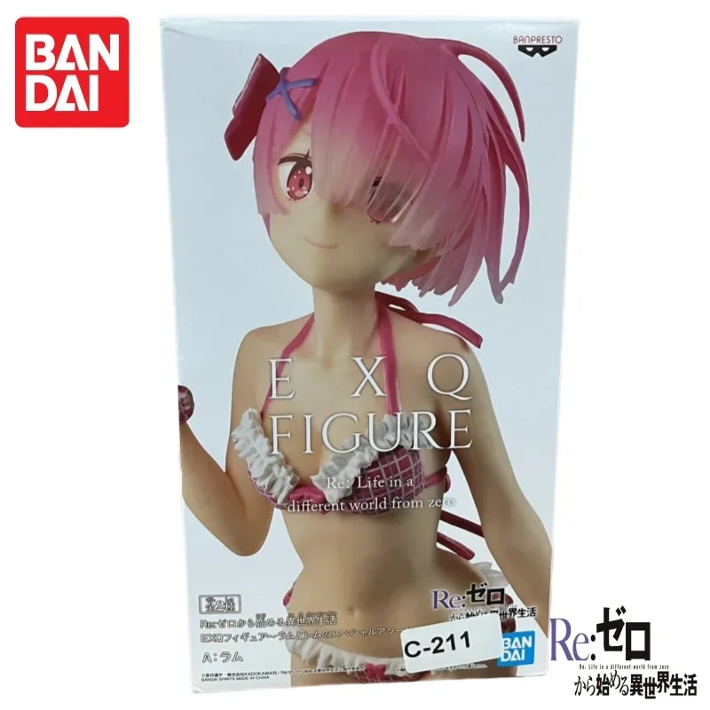 

In Stock 100% Original Bandai Banpresto Re Life In A Different World From Zero Rem Ram Action Figure Model Doll Brand New Boxed