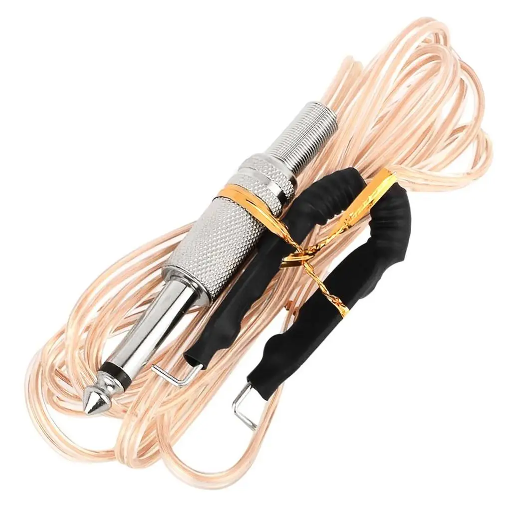 Tattoo Cord Clear Hook Line Silicone Flexible Clip Wire for Compatible Wireless Tattoo Power Supply Device