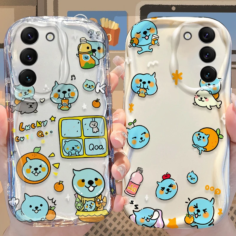 Juice Drink Qoos Case for Samsung Galaxy S26 S25 S24 Plus S23 Ultra S22 S21 S20 FE A73 A71 4G A57 A56 A55 A54 A53 5G A52 Cover
