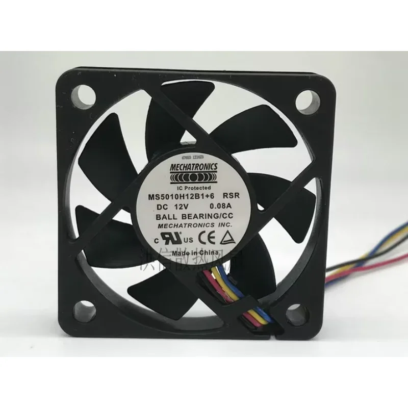 

MECHATRONICS MS5010H12B1+6 DC 12V 0.08A 50x50x10mm 4-Wire Server Cooling Fan