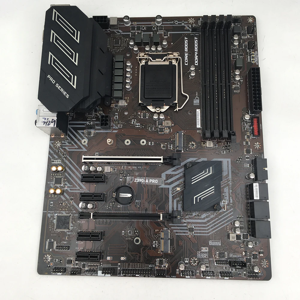 UNTUK Msi Z390-A PRO Motherboard Desktop LGA1151 DDR4 128G M.2 Mendukung I9 SATA3 USB3.1 ATX Bekerja dengan Sempurna Kualitas Tinggi Pengiriman Cepat