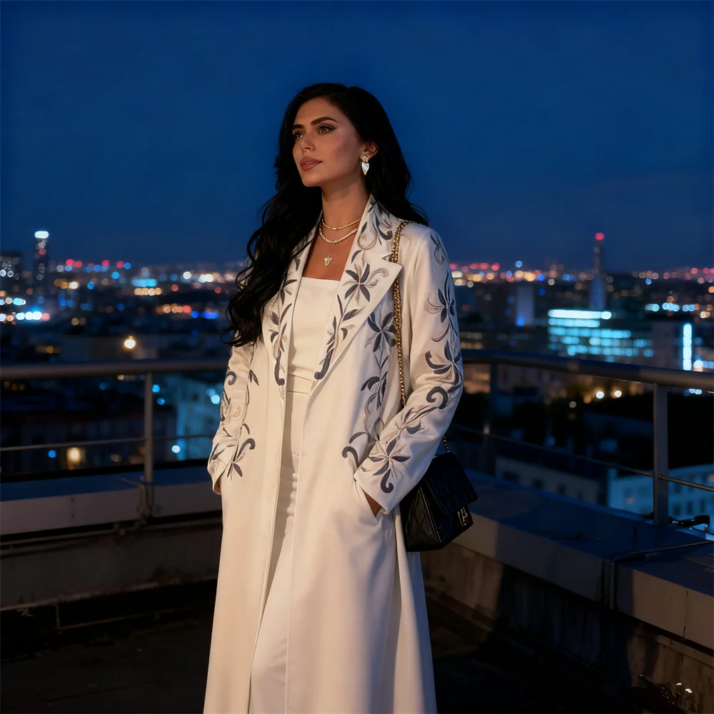 

Скромные мусульманские платья Abbayas для женщин с вышивкой Дубай Абая кимоно ислам Джалабия Kebaya Abayo Robe Femme Musulmane Kaftan