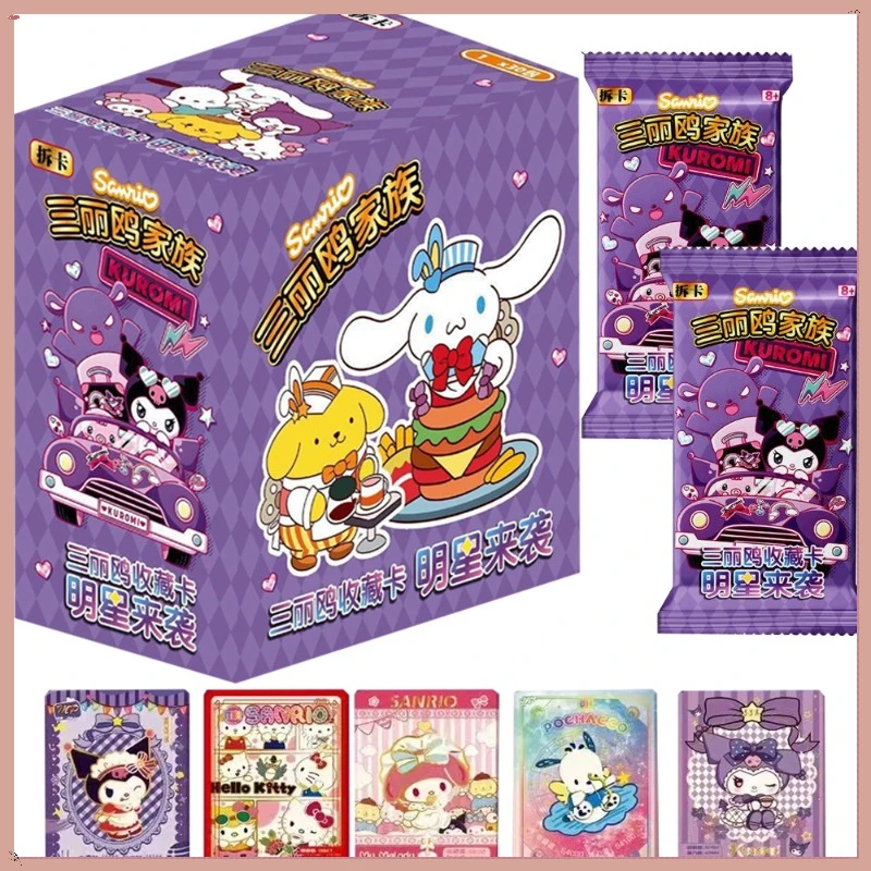 

New Sanrio Collection Card for Child Genuine Cute Friendship Kuromi My Melody Kuromi Rare Limited Cartoon Card Toys for Family