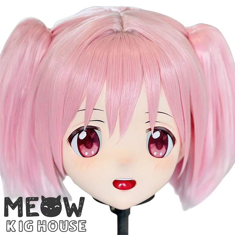 

(MEO496) Маска кигуруми ручной работы с полной головой, запираемая, для мужчин и женщин, японский мультфильм, аниме, игровой персонаж, маска кигуруми