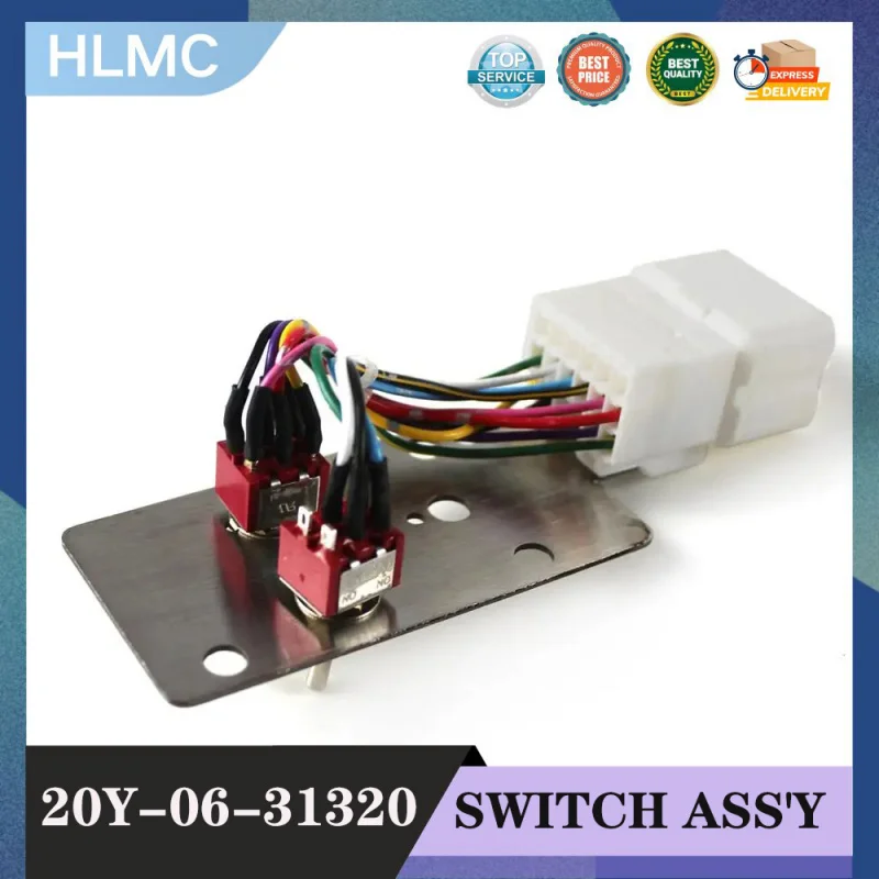 

Harness Switch Assembly 20Y-06-31320 20Y-06-31330 PC160LC-7 PC200-7 Excavator Engine Accessories Replacement Parts