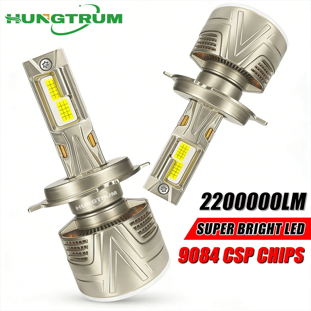 

H1 H4 H7 LED Headlight H11 9005 9006 Plug And Play Auto Lights 2200000LM With Turbo Fan Cooling Super Bright Headlamp CANBUS 12V