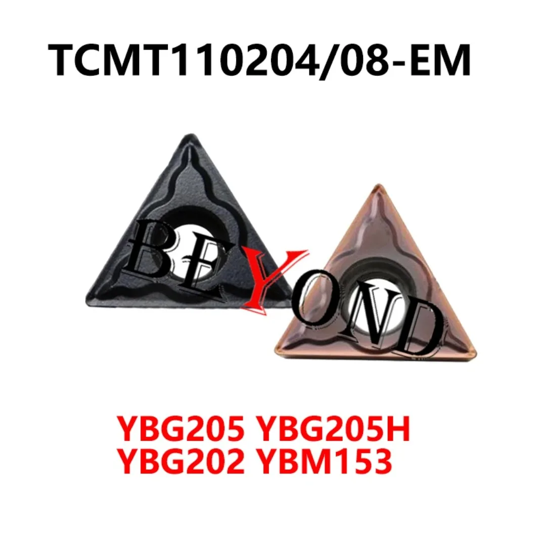 

TCMT 110204 -EM YBG202 YBM153 YBG205H TCMT 110208 -EM YBG205 Оригинальные твердосплавные вставки Резак с ЧПУ для нержавеющей стали TCMT 110204 110208
