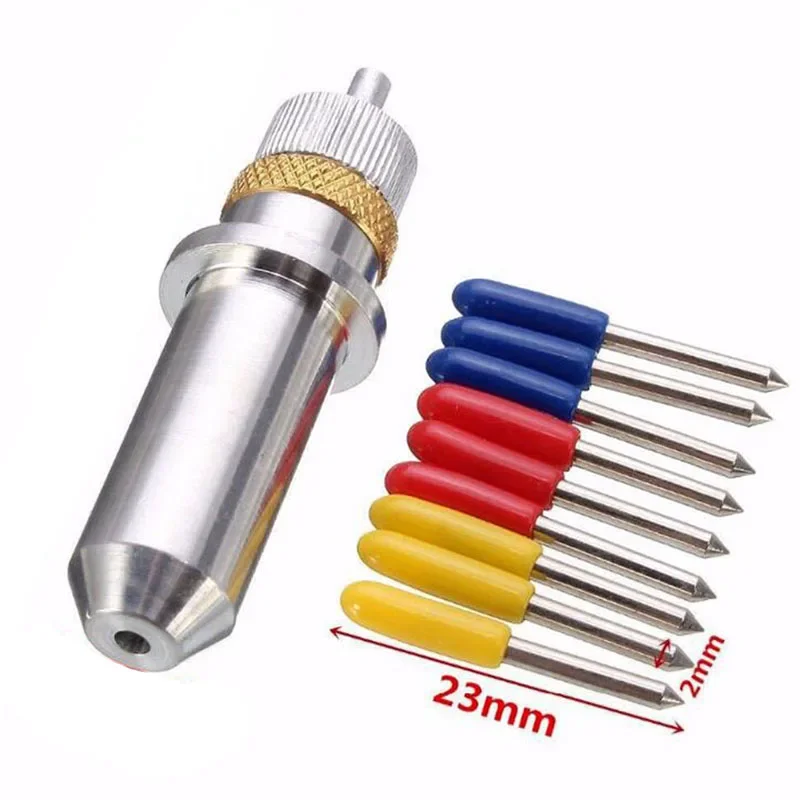 30 45 60 grados para Roland para Plotter de corte Cricut cuchillas de cúter de vinilo soporte de Plotter de corte y compensación