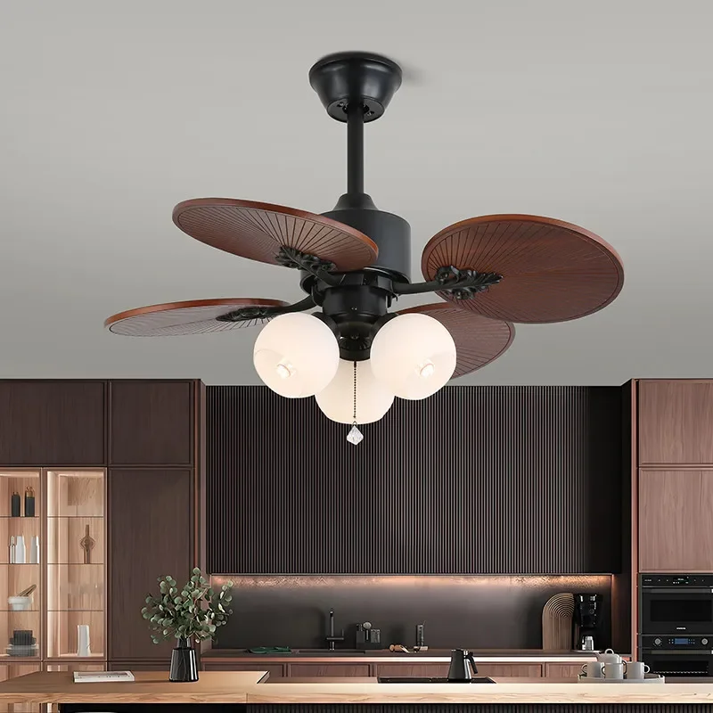 

DORIAN European Luxury Fan Light American Retro LED Living Room Restaurant Bedroom Study Villa Cafe Remote Electric Fan Light