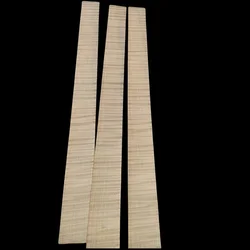 3pcs Less or Best Flames Violin Rib Blanks,Maple wood Great Flamed Violin Side wood 400mm In Long