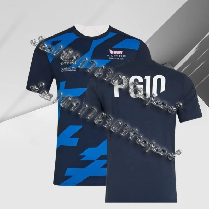

MOTO25 Hot Selling Alpine Formula 1 Racing T-shirt for Men Short Sleeve Sweat Wicking Quick Dry Comfortable Fit Daily Sportswear
