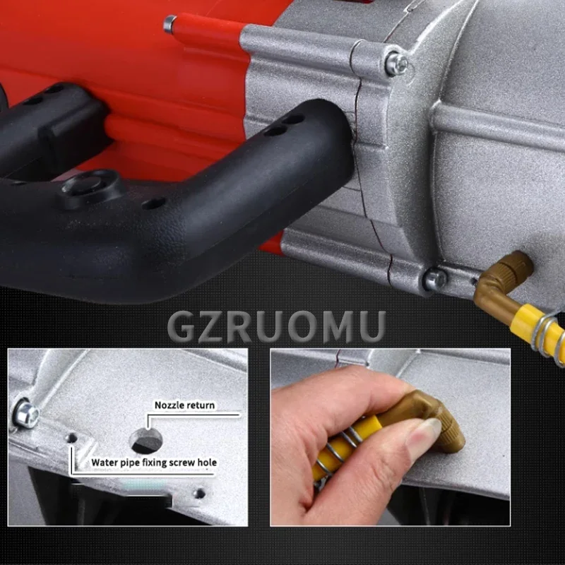 KC Electric Groover 4000W Quick Slotting Machine One-Time Molding Red Brick Concrete Granite Marble Dust-Free Grooving Tool 220V
