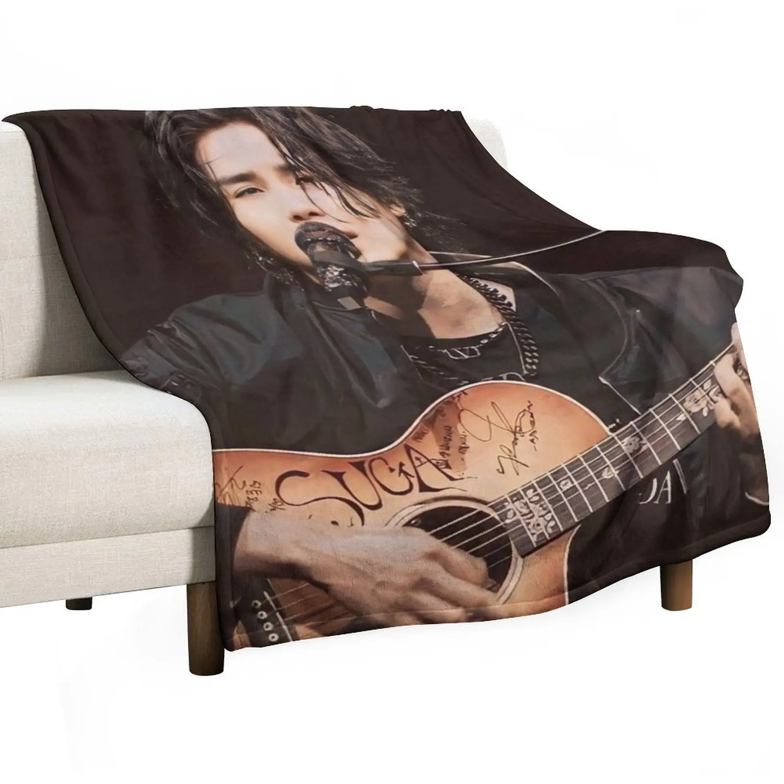 Min Yoongi concert Throw Blanket Custom Summer Plush Bed linens Blankets