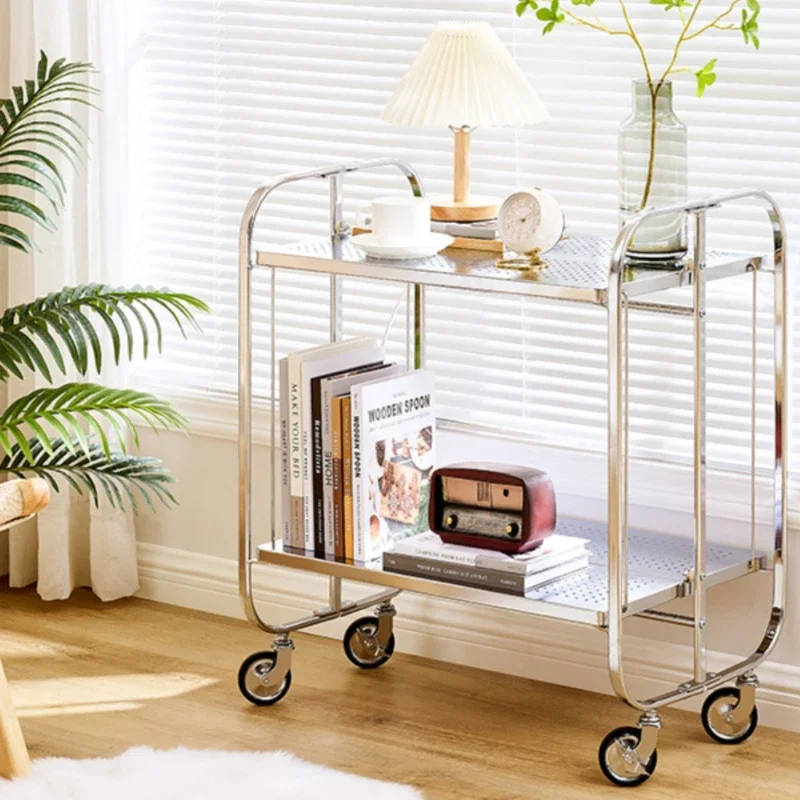 

Multi-Layer Foldable Trolley Shelves, Home Organizer, Desk Organizers, Large Capacity Gadgets, Modern and Minimalism