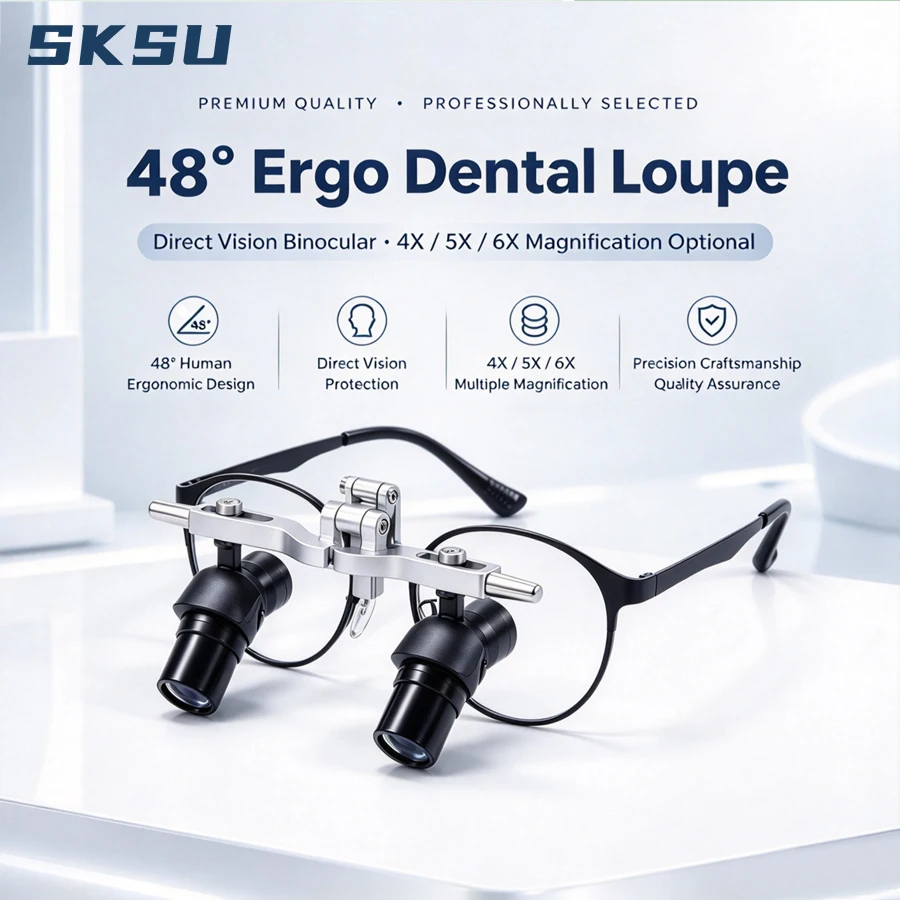 Loupes binoculaires chirurgicales dentaires 4X 5X 6X, lunettes grossissantes ergonomiques, loupes médicales pour chirurgie dentaire