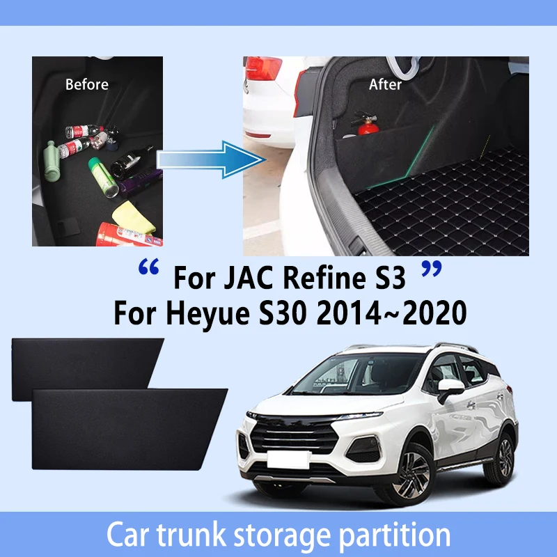 

Car Accessories For JAC Refine S3 JAC T50 2014~2020 Trunk Storage Partition Multifunction Storage Auto Interior Parts Organizer