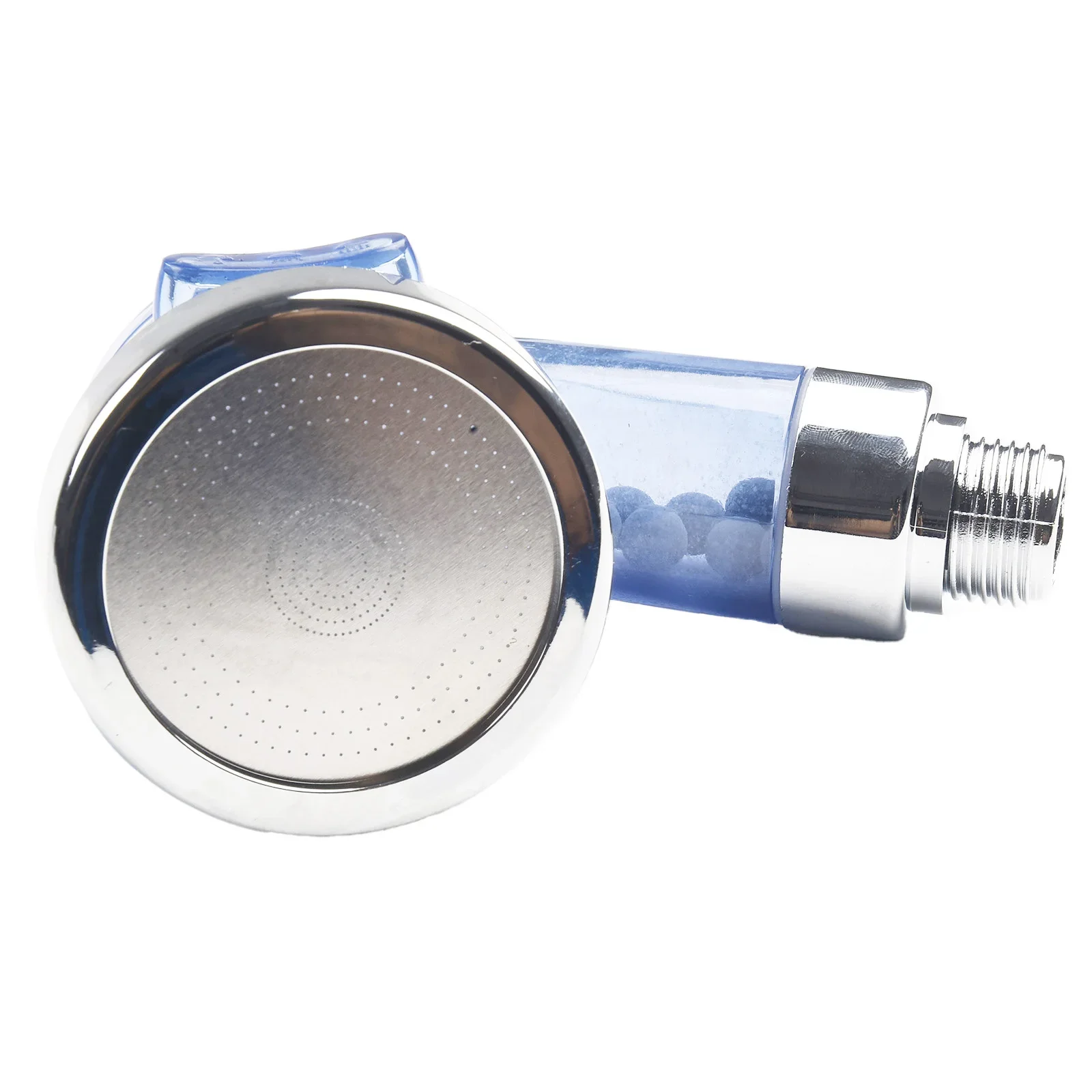 Water-Treating Hand Shower With Negative Ion Function ABS Housing Transparent Design Fits Most 1/2 Inch Shower Hose Fittings