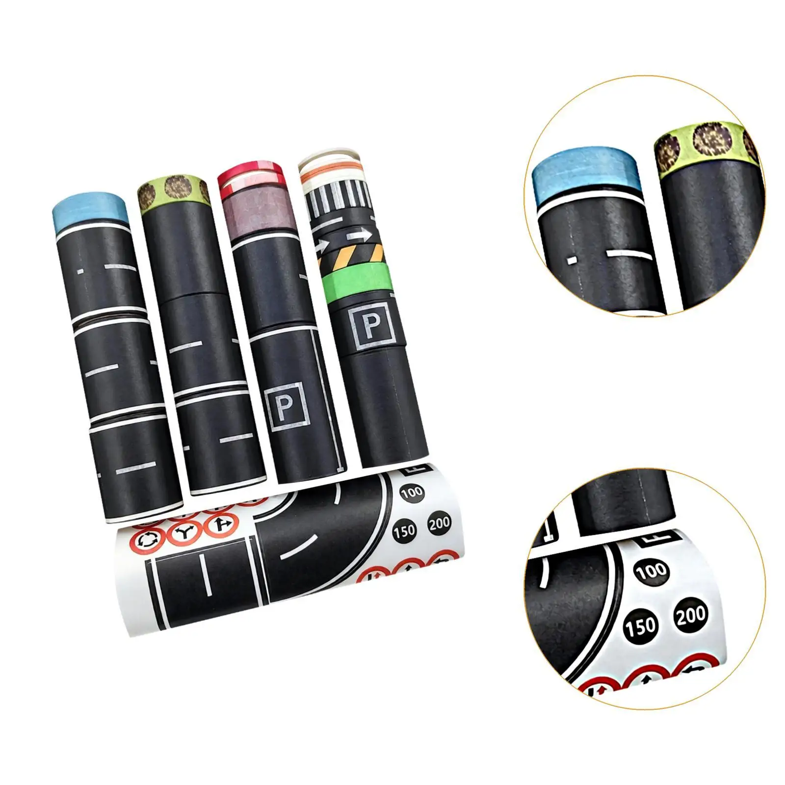 ملصقات إشارة المرور المزخرفة سهلة المسيل للدموع، ملحقات لعب السيارة لتزيين الحفلات