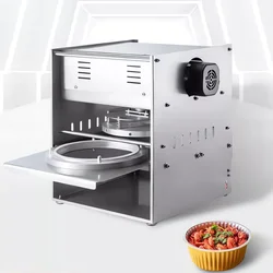 Aluminum Foil Sealing Fast Food Dinner Trays Heat Sealer Sealing Packaging Machine