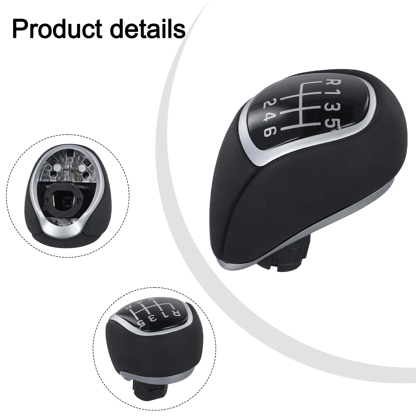 43711F2300 مقبض 6 سرعة التحول المقبض سيارة والعتاد التحول اكسسوارات السيارات التصميم العملي التركيب السريع سهلة الاستخدام #5