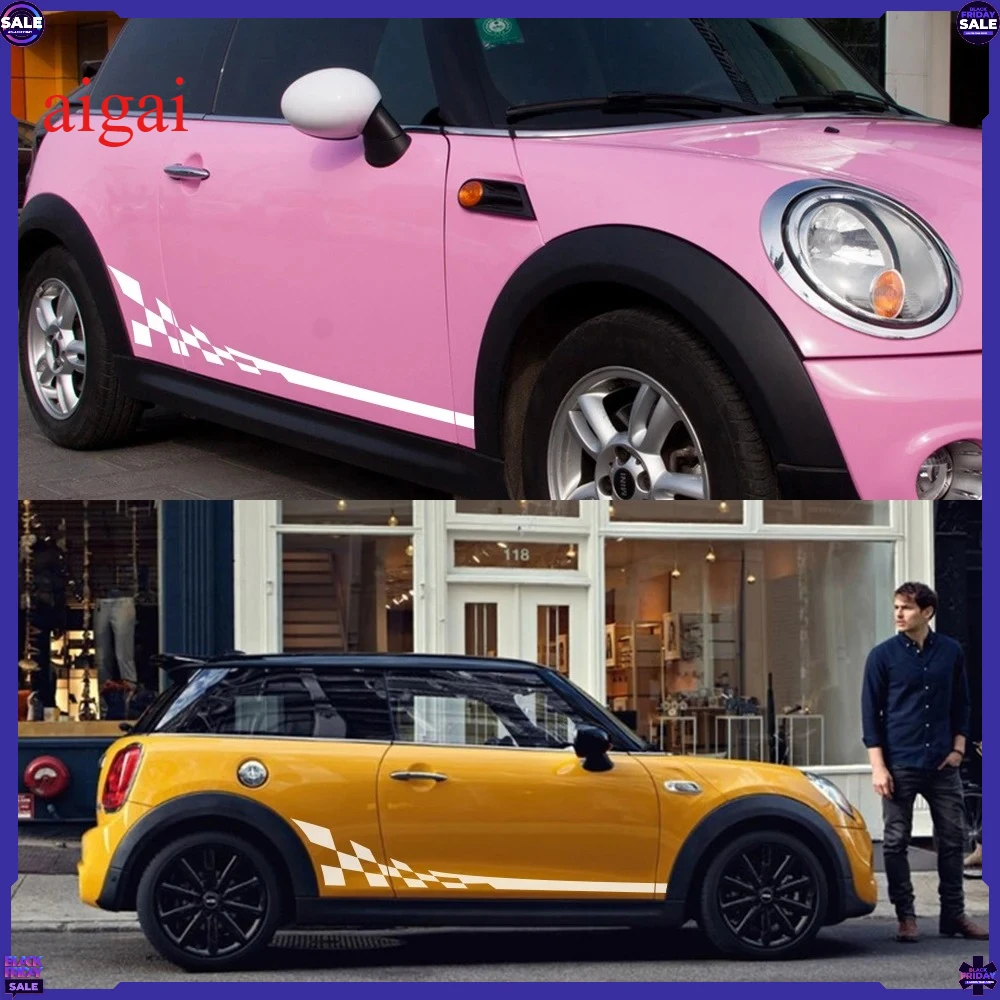 Car Side Vinyl Stickers for Mini Cooper R56 R57 R58 R50 R52 R53 R59 R61 Countryman R60 F60 F55 F56 F54 Tuning Auto Accessories