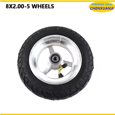 Upgrade your ride with these 8x2.00-5 air tires on M10/12 hubs for electric scooters
