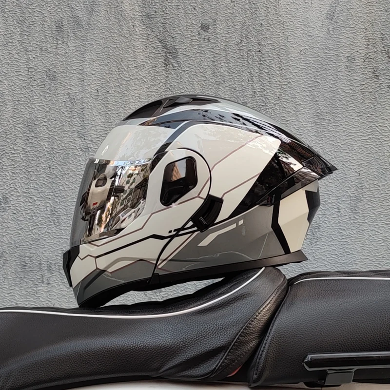 

High Quality Motorcycle Helmet Modular Flip Helmet Casco para Motos Dual Lens Full Helmet Casco para Motos DOT Approval