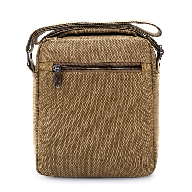 Canvas Shoulder Bag Men\'s New Korean Style Canvas Messenger Bag Outdoor Leisure Travel Portable Single-Shoulder Bag