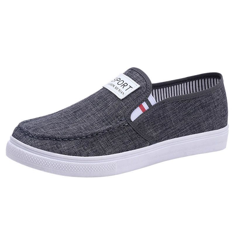 Canvas Shoes for Men Sneakers Spring Flat Lightweight Slip-on Men's Jogging Shoes Low-tops Non-slip Men's Casual Sports Shoes