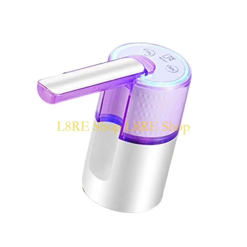 L8RE Portable Electric Water Bottle Pump USB Rechargeable Foldable For Camping Home
