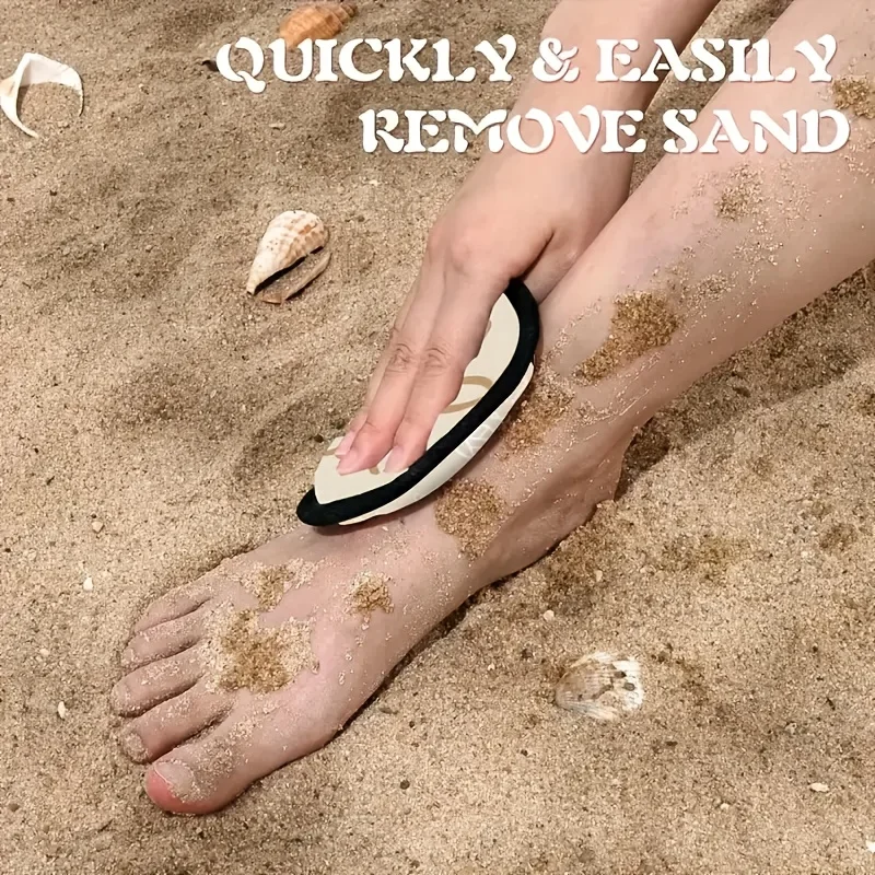 Natural Beach Sand Remover Pouch Plant Ingredients Fragrance Free Beach Essential Gift Women Seaside Outdoor Travel Daily Use