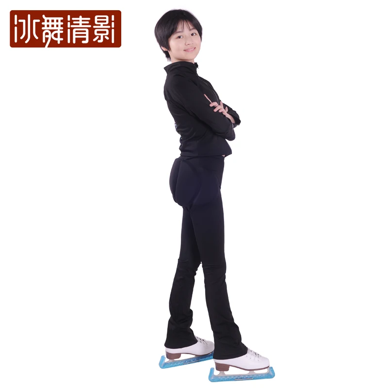 Pantalones de protección de cadera para patinaje artístico con pantalones de patinaje de terciopelo Conjunto de patinaje