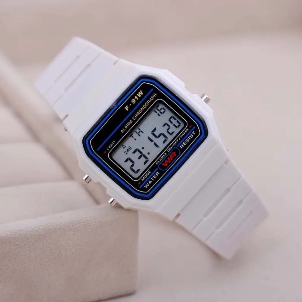 Fashion Multifunction Digital Watch Analog Digital Square Dial LED Watch Electronic Watch Kids Wear