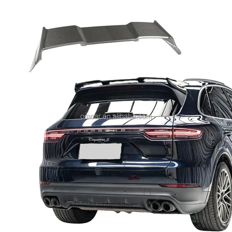 

For Cayenne 9Y0 Upgrade To Mansry Style Dry Carbon Fiber Rear Spoiler For Cayenne 9Y0 Car MSY Top Wing Body Kit