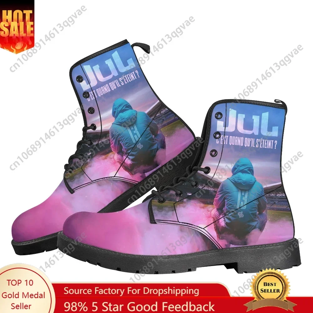 

Рэпер JUL C'est Pas Des Lol Julien Mari Сапоги Мужская женская подростковая обувь Повседневная обувь Уличная обувь высокого качества Пара Обувь по индивидуальному заказу