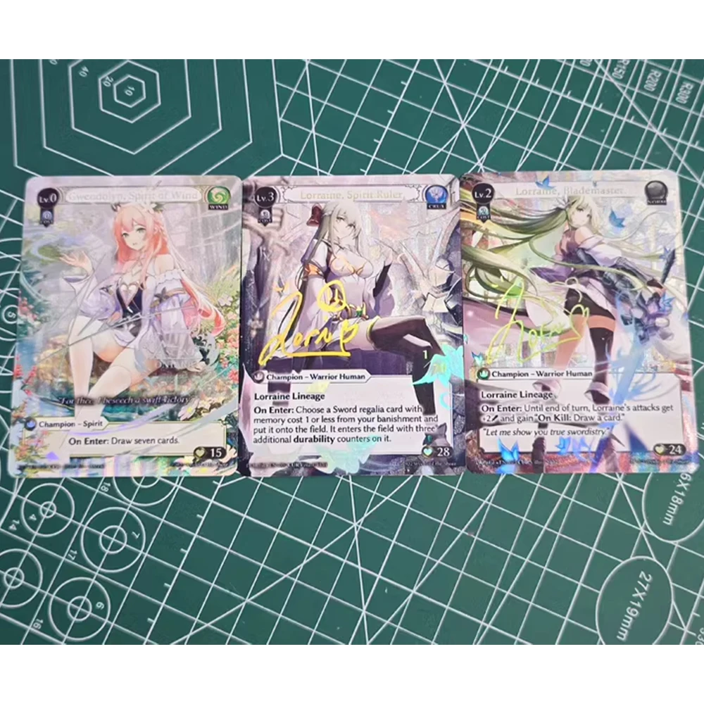 Grand Archive TCG Anime Collection Card Dawn of Ashes Bronzing Signature Card Textured Refractive Color Flashing Child Gifts