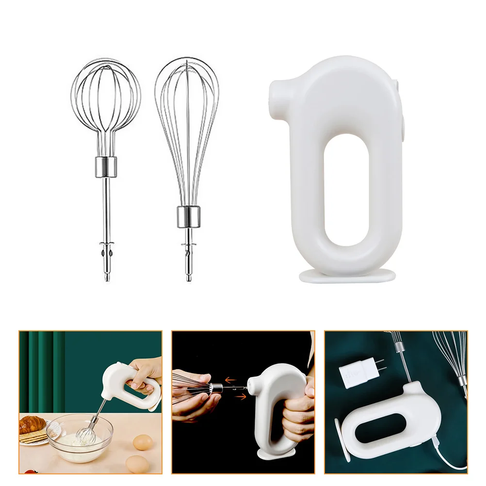 

Wireless Charging H Mixer Egg Whisk Kitchen Tool Stainless Steel Plastic Compact Portable USB Rechargeable Electric H Blender