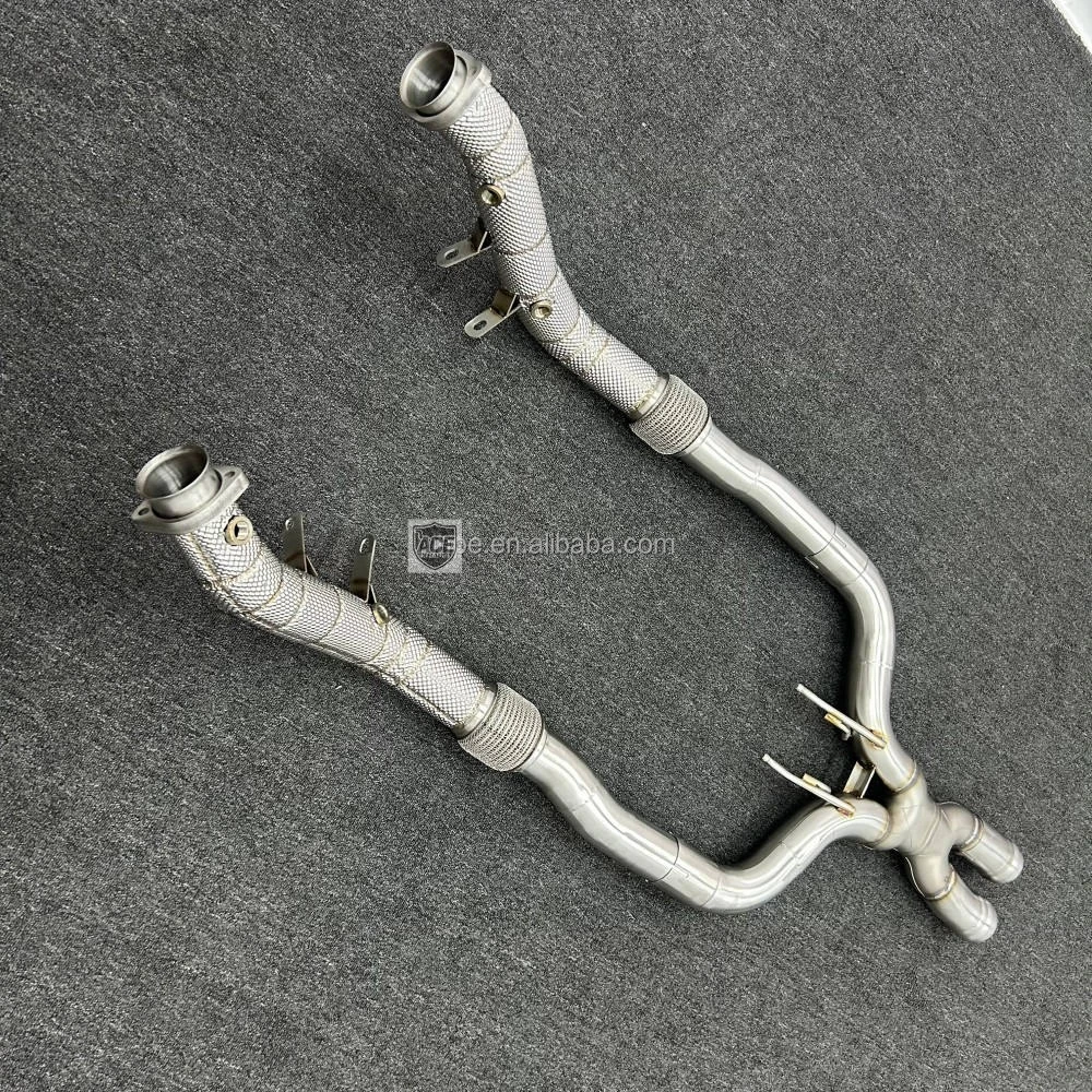 Maßgefertigtes Auspuff-Downpipe für Mercedes Benz S320 S400 S450 S500 S550 S600 S63 E550 W222 M278 C217 Edelstahl Ss304 Header-Rohr – Detail 8