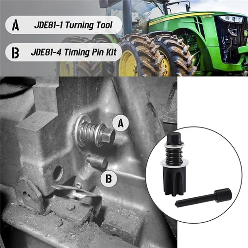 Imagen 2 del producto Herramienta de torneado de motor y kit de pasador de distribución para John Deere 4024, 4039, 4045, 4239, 4276, 6359, 6619 JDE81-1 JDE81-4