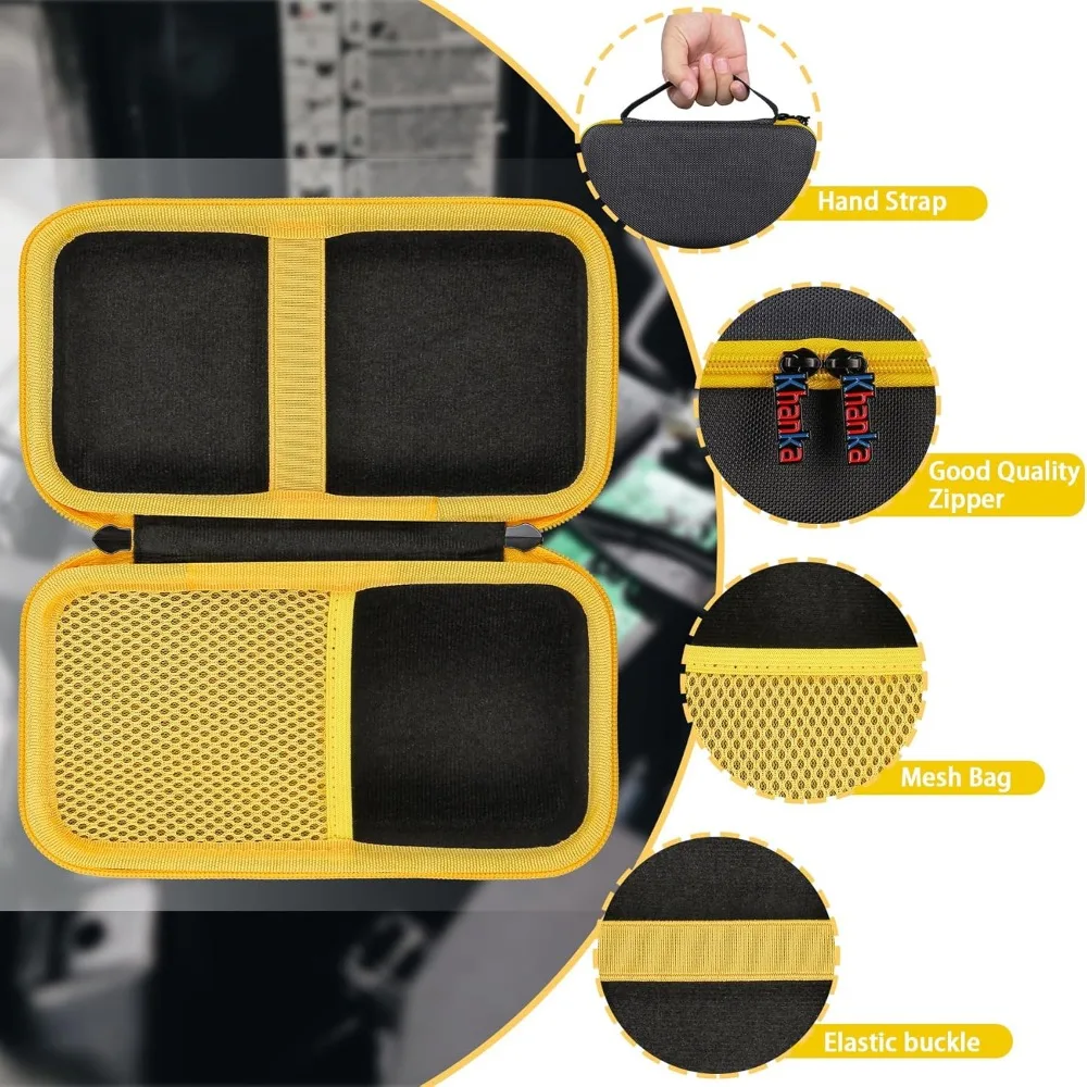 حقيبة سفر صلبة من خانكا بديلة لبطارية DeWalt DXAELJ16 1600 Peak Amp Jump Starter مع محطة طاقة USB، حافظة