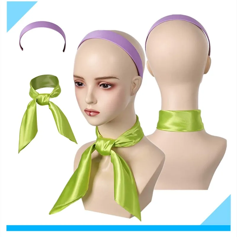 

Фантазия Дафна Косплей Блейк повязка на голову шарф галстуки мультфильм женщины Хэллоуин карнавал вечерние маскировка костюм аксессуары подарки