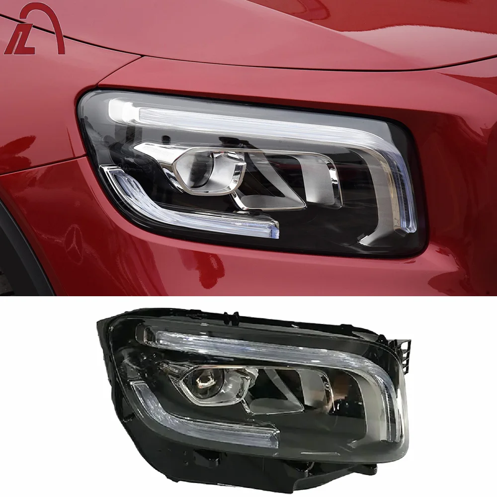 LED Auto Headlights Compatible with GLB 247 X247 2019-2021, Original Plug and Play Front Lights Car Accessories