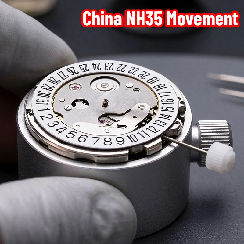 China NH35 NH35A High Accuracy Movement Date At 3.0 or 6.0 O'clock 24 Jewels Replacement Japan NH35 Watch Accessories