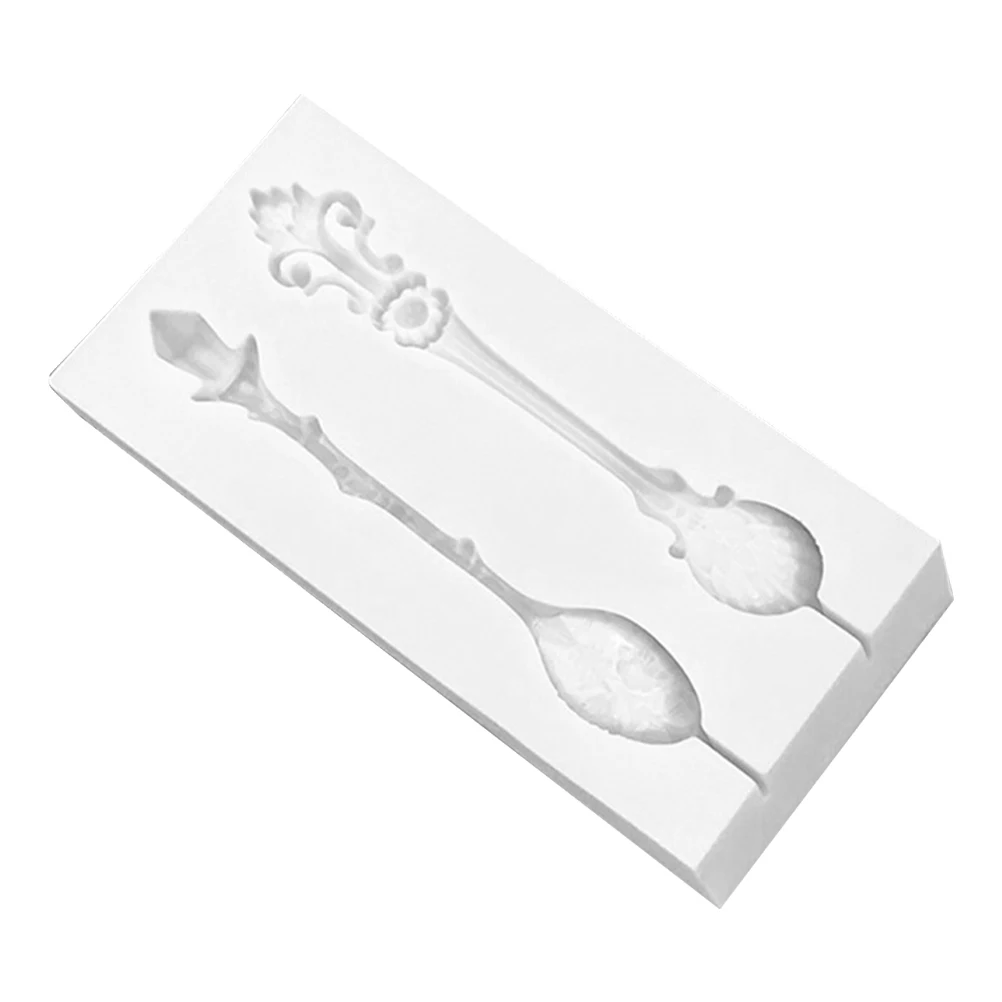 

Relief Pattern Mold Silicone Fondant Flexible Chocolate Molds Baking Tool Mini Spoons Candy Shapes DIY Decor Kitchen