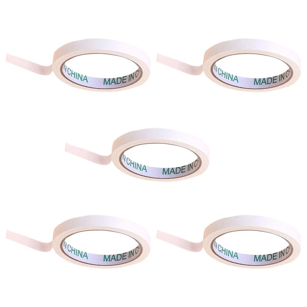 5 Rolls Masking Paper Tape Strong Yet Removable Adhesive for Crafting Drawing Painting DIY Projects Washi Style Tape for Artists