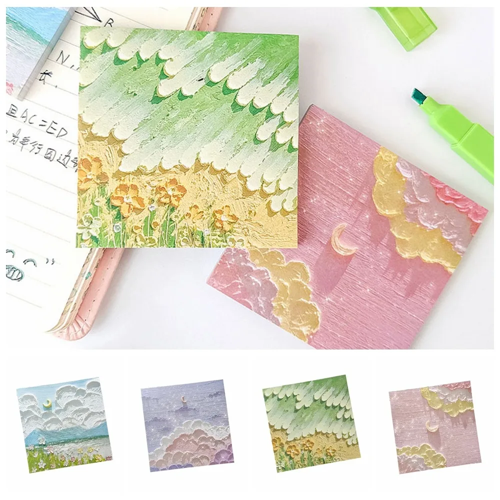 Landscape Landscape Sticky Notes Stereo Perception Memo Pad Note Pad Sticky Exquisite Sticky Note Paper Student Stationery